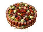 Колбасный тортик